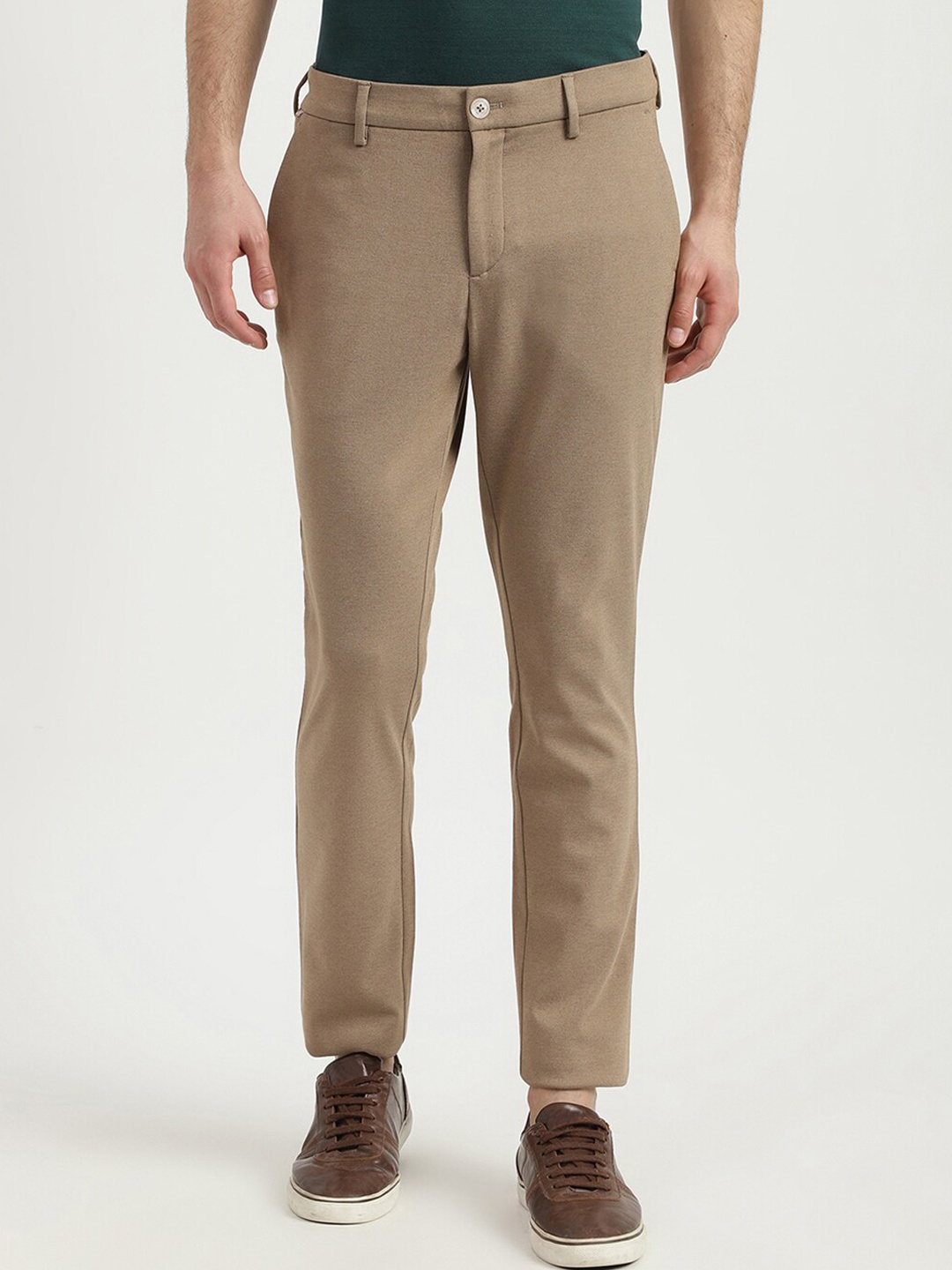 

United Colors of Benetton Men Mid Rise Slim Fit Trouser, Brown