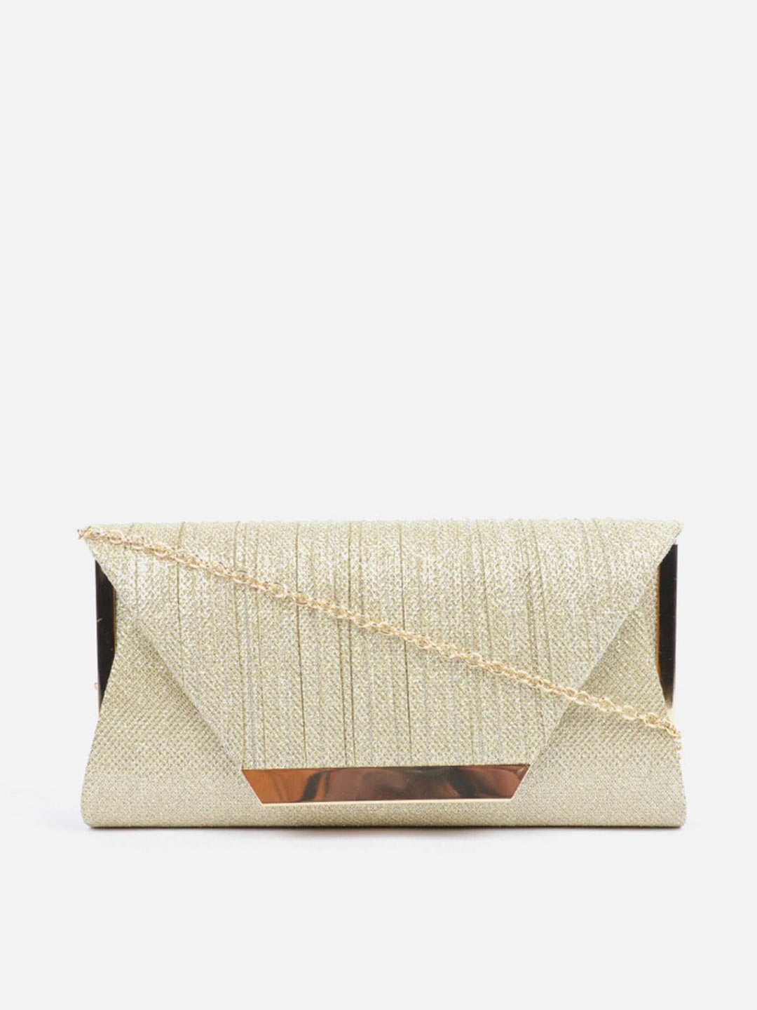

Carlton London Textured Purse Clutch, Gold