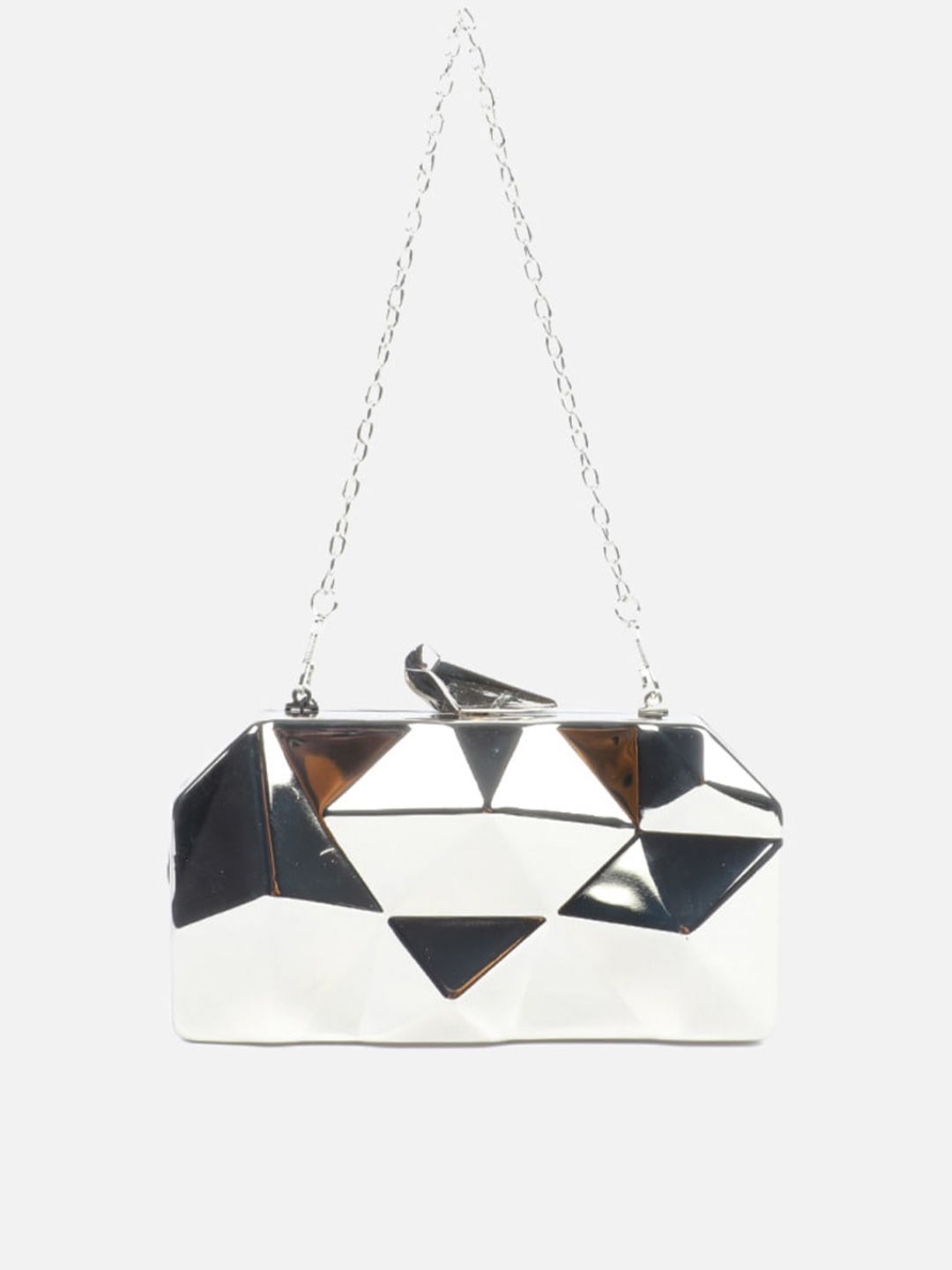 

Carlton London Sling Purse Clutch, Silver