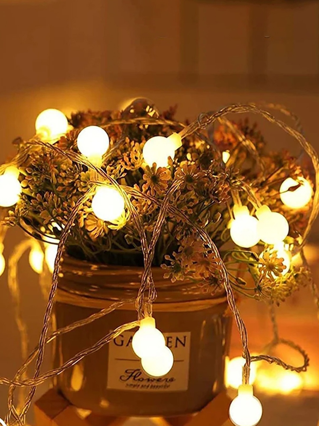 

Homesake Yellow Ball LED Lights String Lights - 5Mtrs