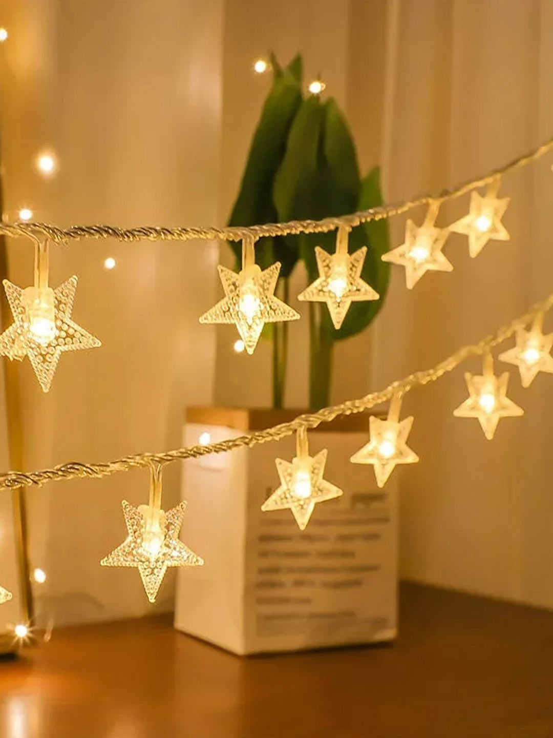 

Homesake Yellow Star String LED Lights-5Mts