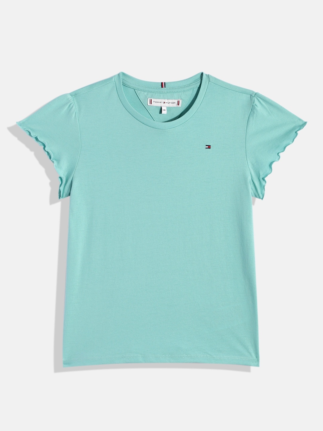 

Tommy Hilfiger Girls Solid T-shirt, Green