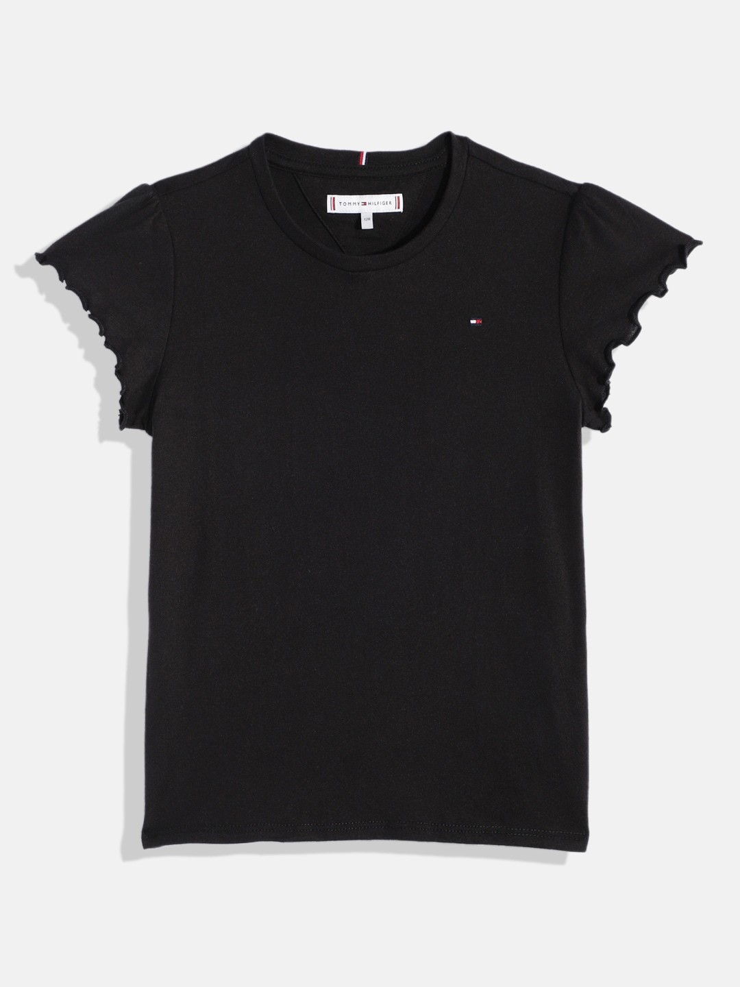 

Tommy Hilfiger Girls Solid Top, Black