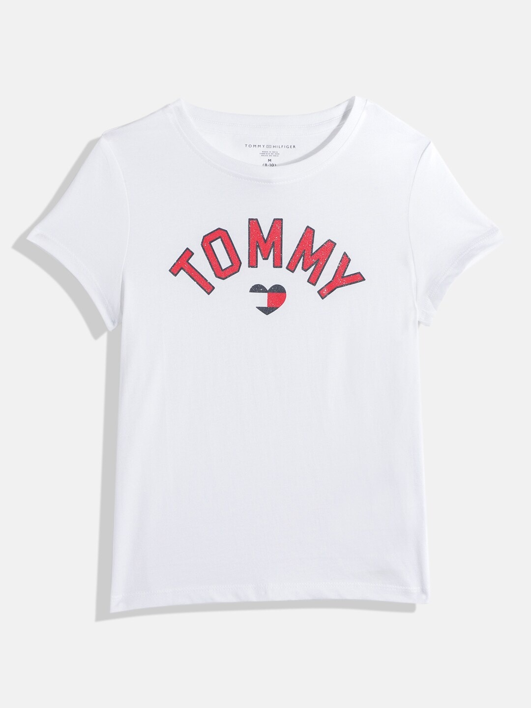 

Tommy Hilfiger Girls Brand Logo Print Pure Cotton T-shirt, White