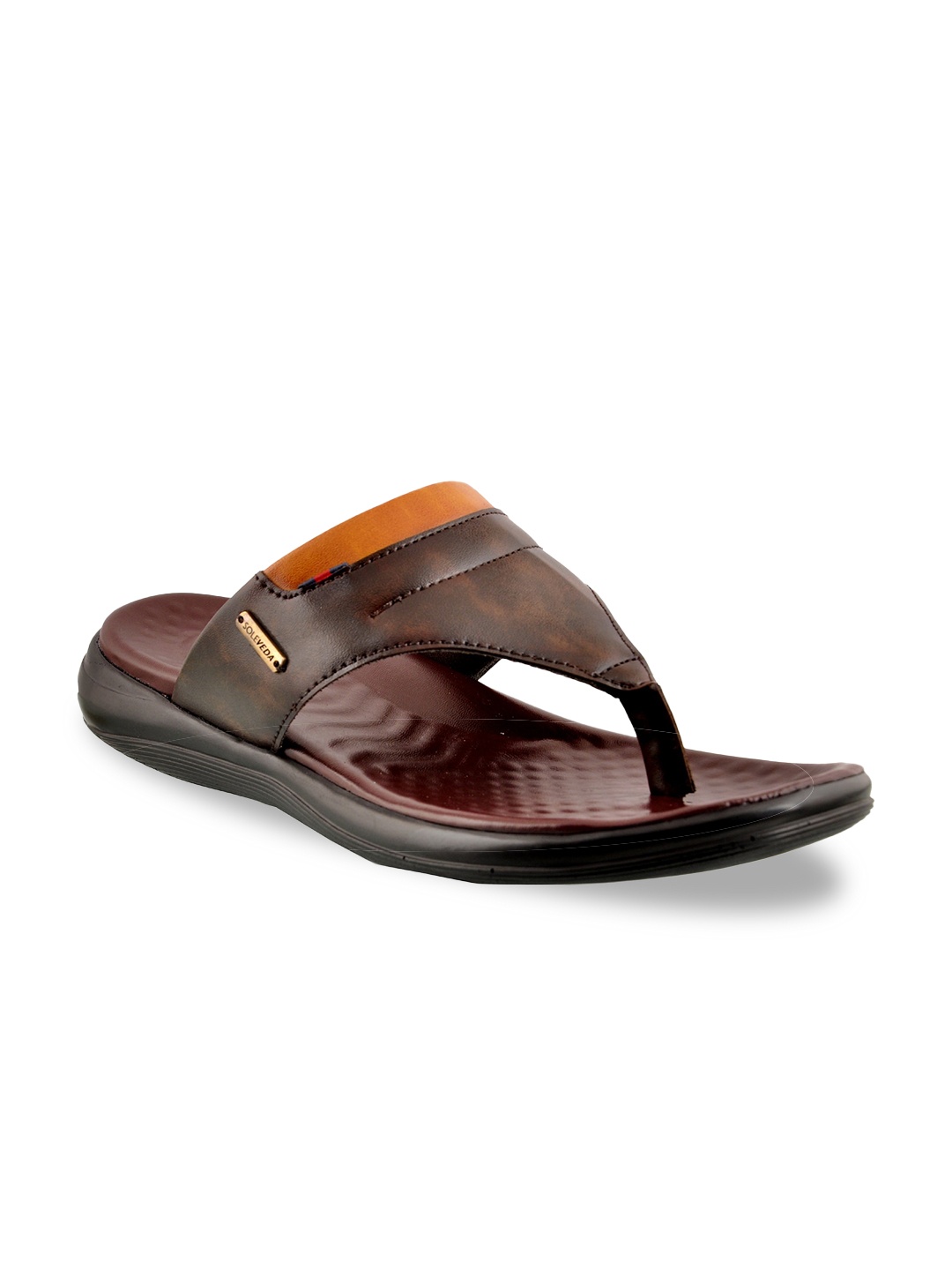 

Buckaroo Men Leather Slip-On Comfort Sandals, Brown