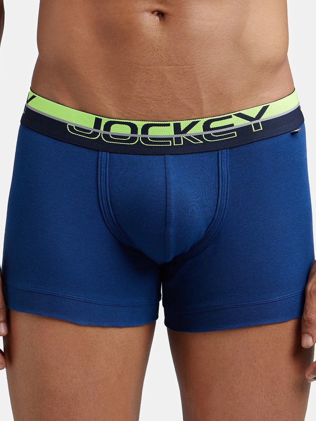 

Jockey Combed Cotton Rib Trunk with Ultrasoft Waistband-FP03, Blue