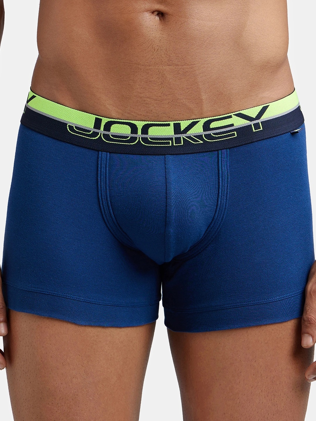 

Jockey Combed Cotton Rib Trunk with Ultrasoft Waistband-FP03, Blue