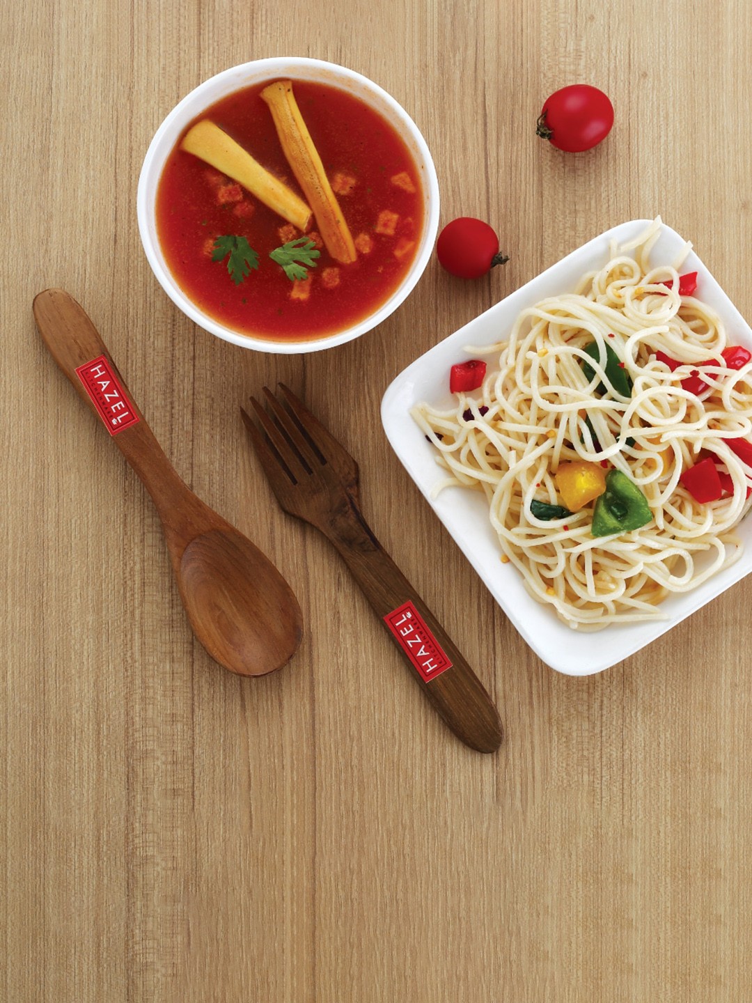 

HAZEL Set Of 2 Brown Portable Reusable Cutlery