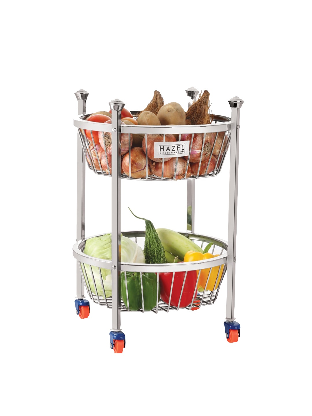 

HAZEL Stailess Steel Dish Rack With 2 Layer, Silver