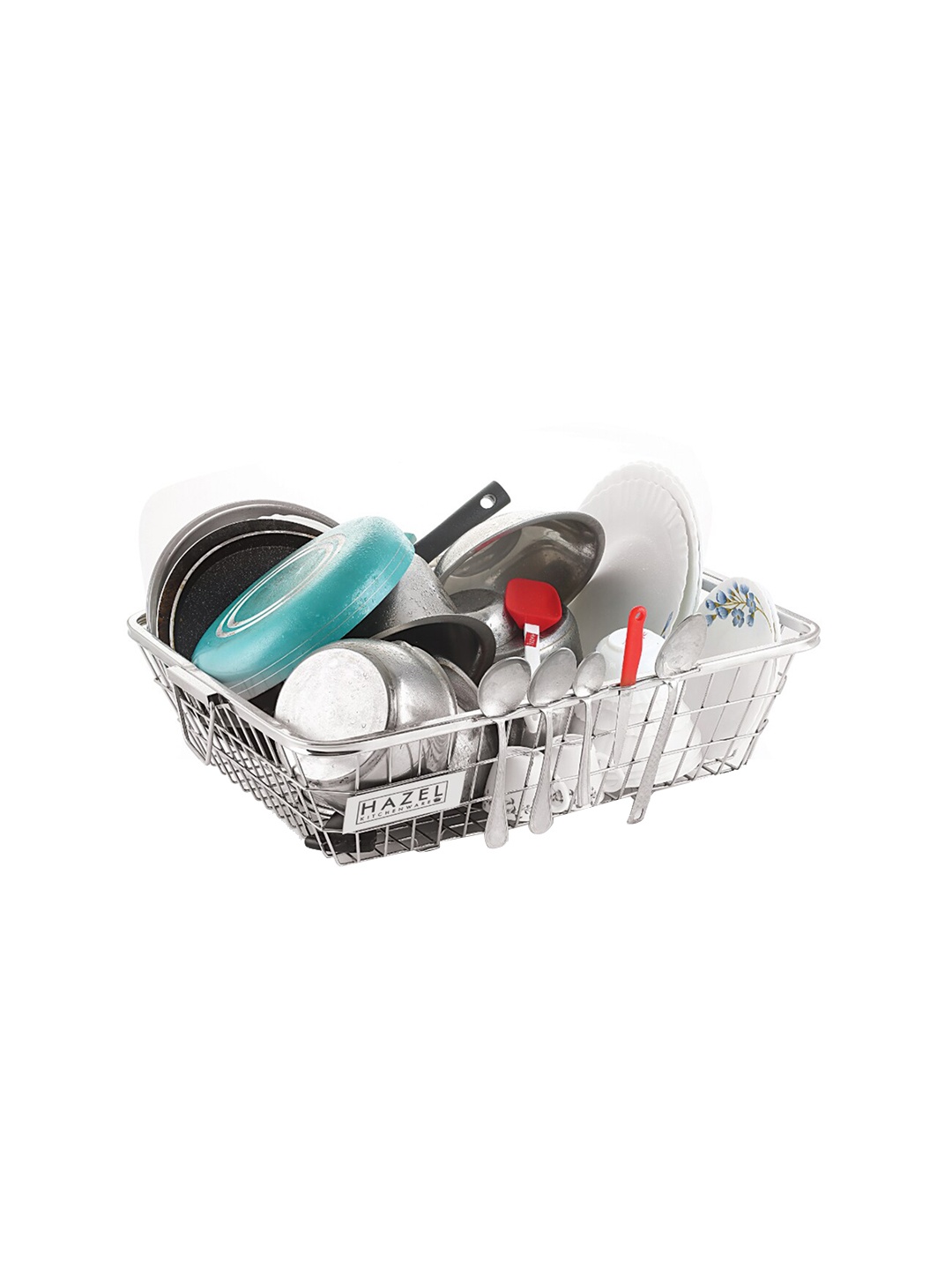 

HAZEL Silver-Toned Stainless Steel Dish Drainer Bowl