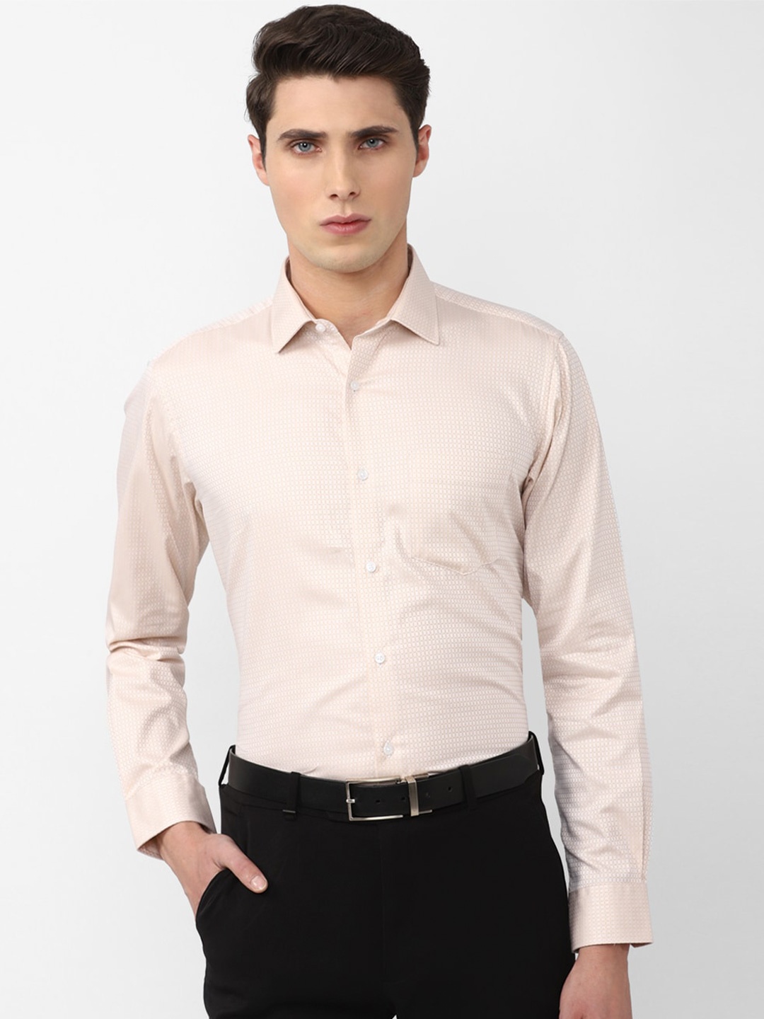 

Van Heusen Men Formal Shirt, Cream
