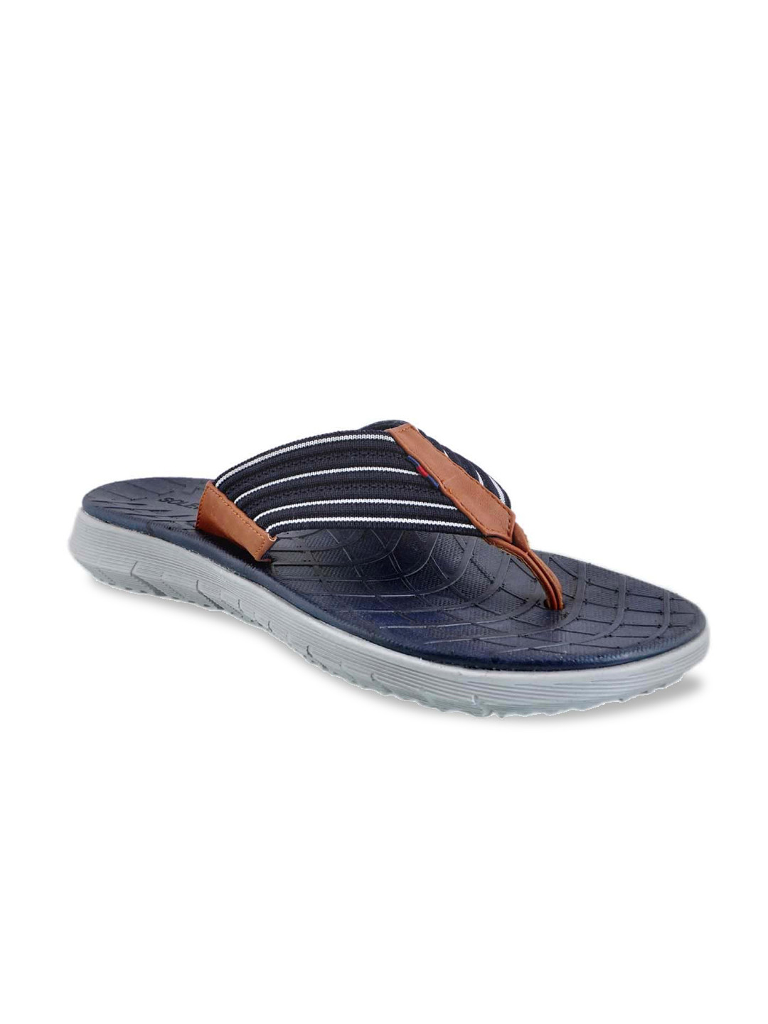 

Buckaroo Men Leather Slip-On Comfort Sandals, Navy blue