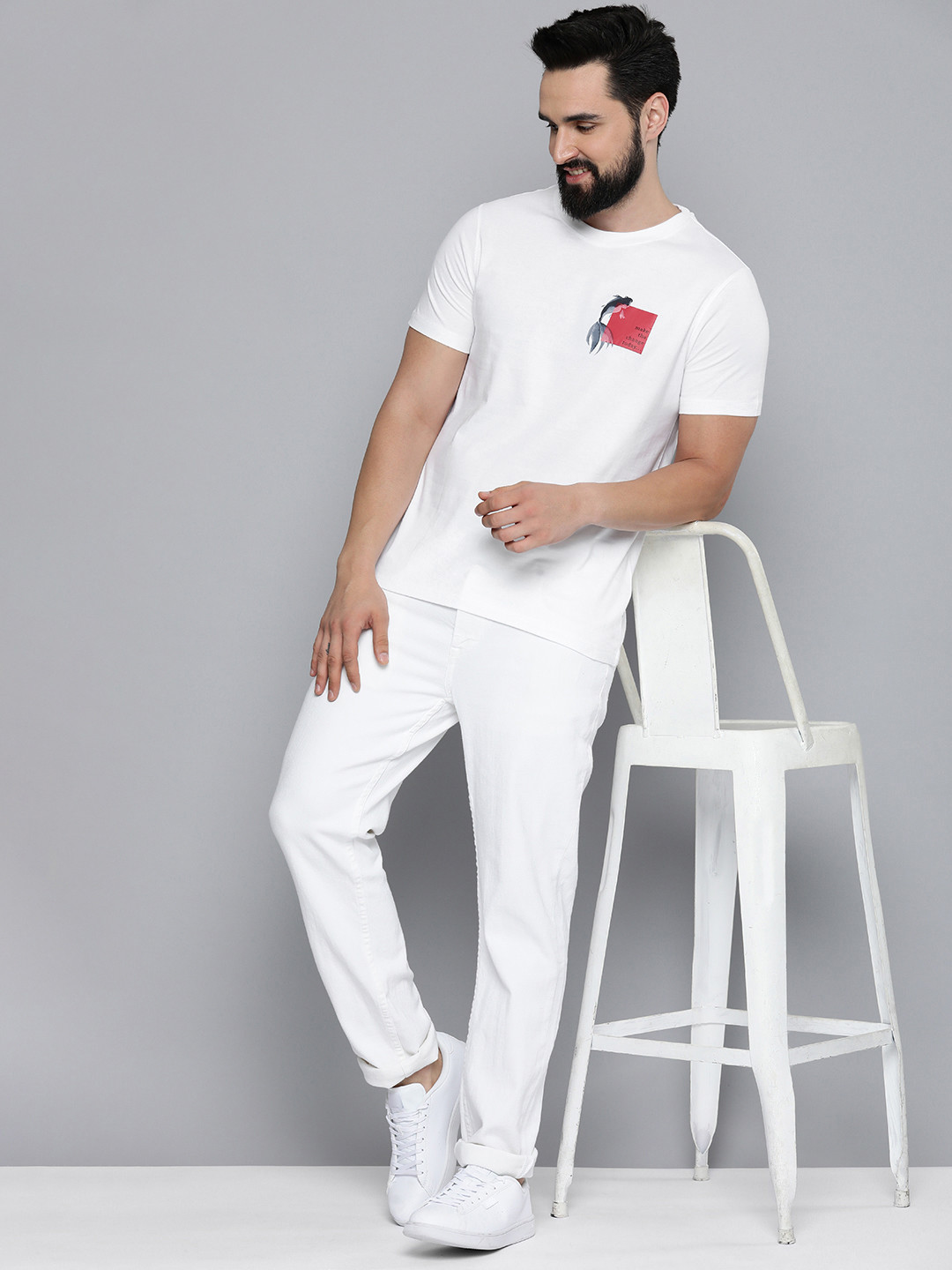 

M&H Our Water Graphic Printed Casual T-shirt, White