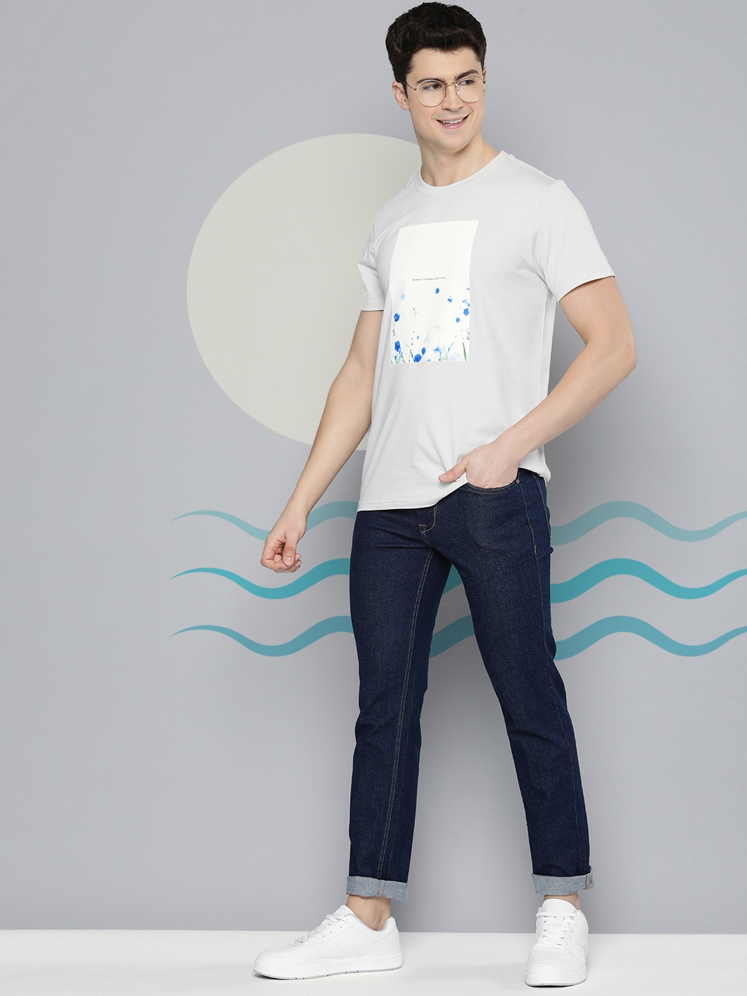 

M&H Our Water Round Neck Graphic Printed T-shirt, Off white