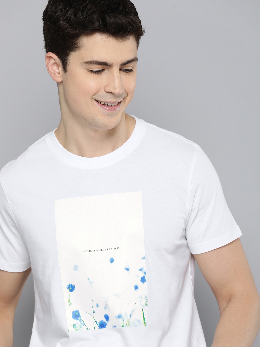 

M&H Our Water Round Neck Graphic Printed T-shirt, White