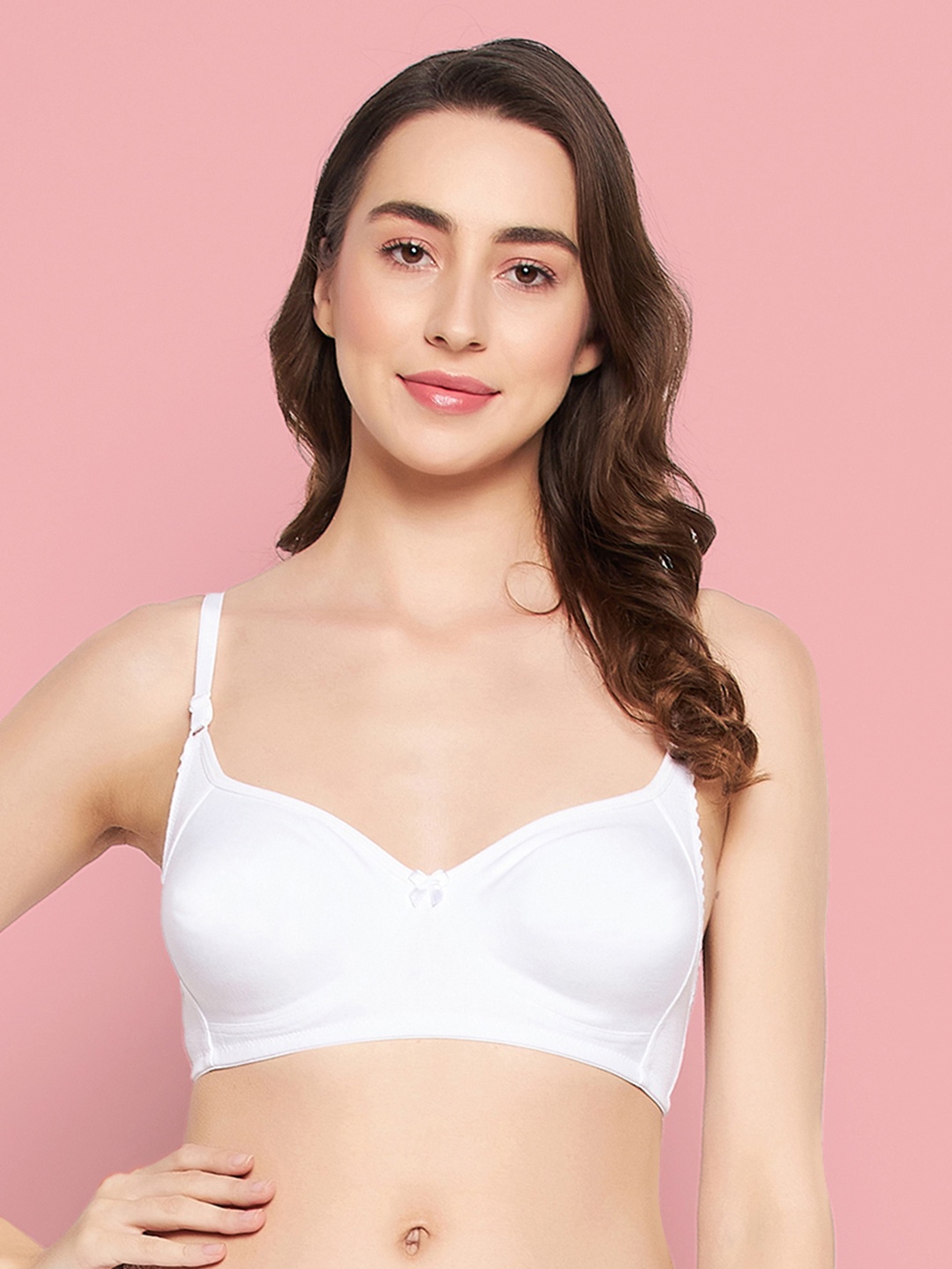 

Clovia Non-Padded Non-Wired Demi Cup Bra, White