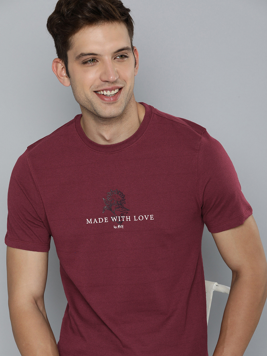 

M&H Our Water Typography Printed T-shirt, Maroon