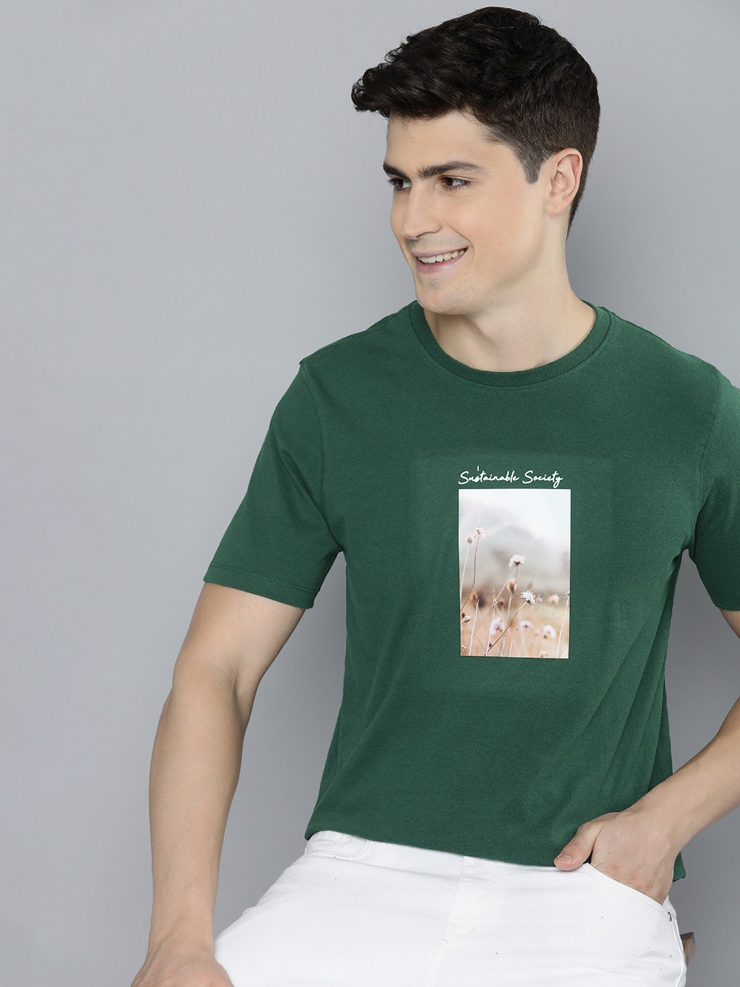 

M&H Our Water Printed T-shirt, Green