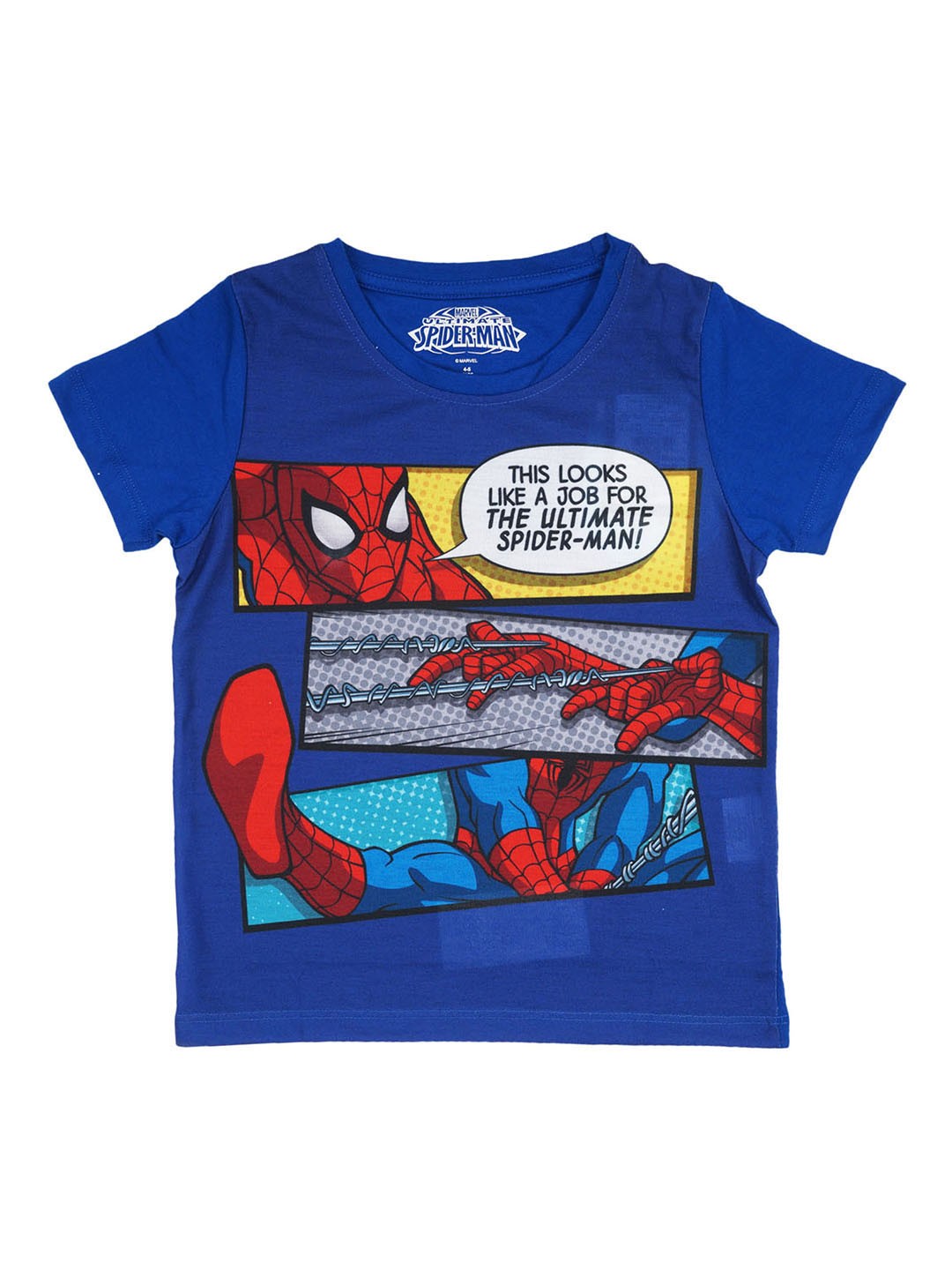 

Marvel by Wear Your Mind Boys Blue Printed Round Neck T-shirt