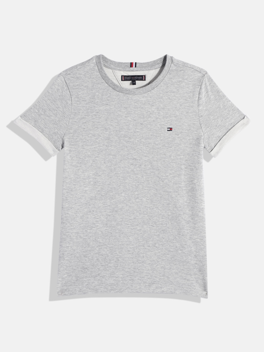 

Tommy Hilfiger Boys Solid T-shirt, Grey melange