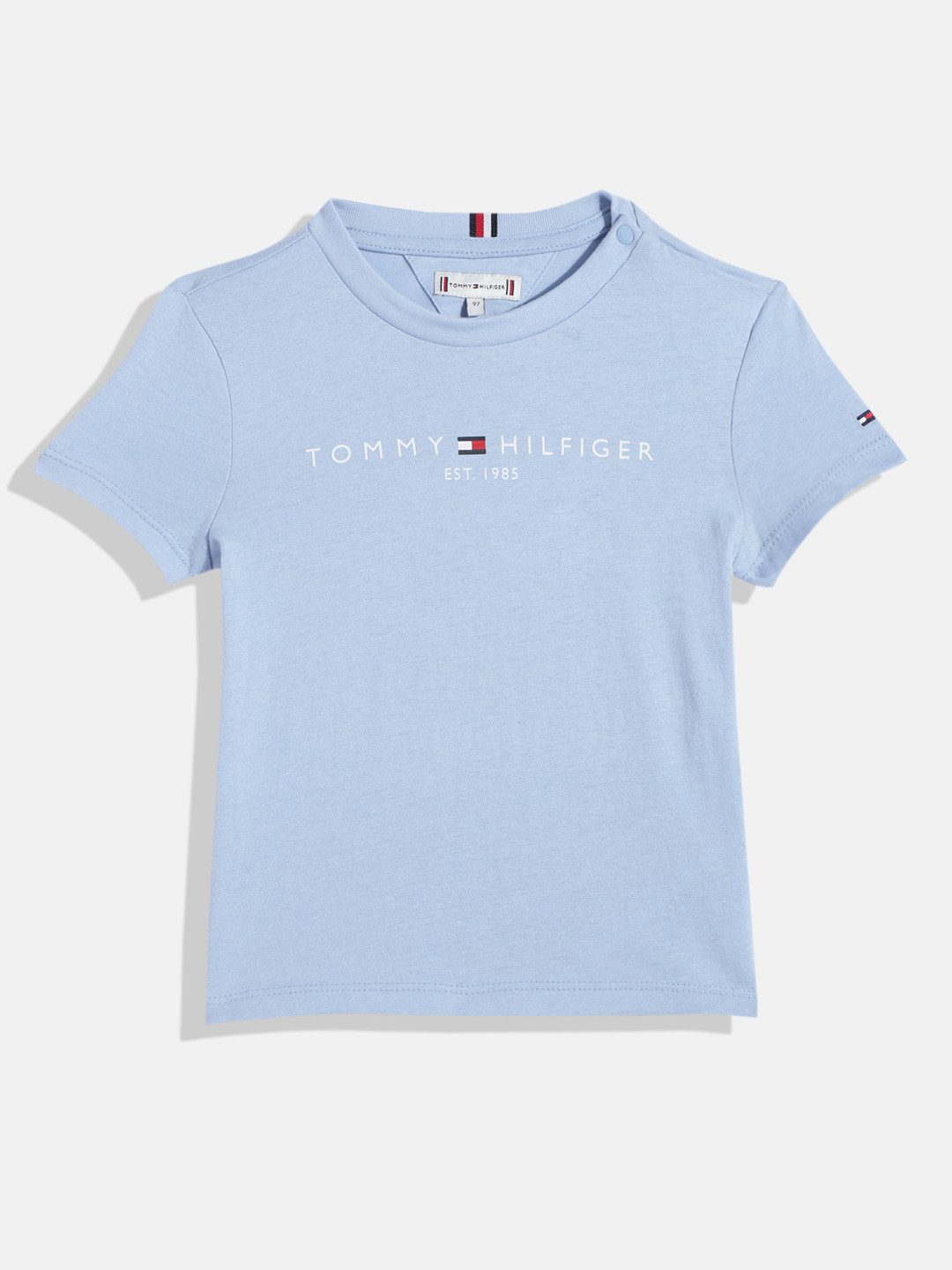 

Tommy Hilfiger Boys Blue Printed Pure Cotton T-shirt