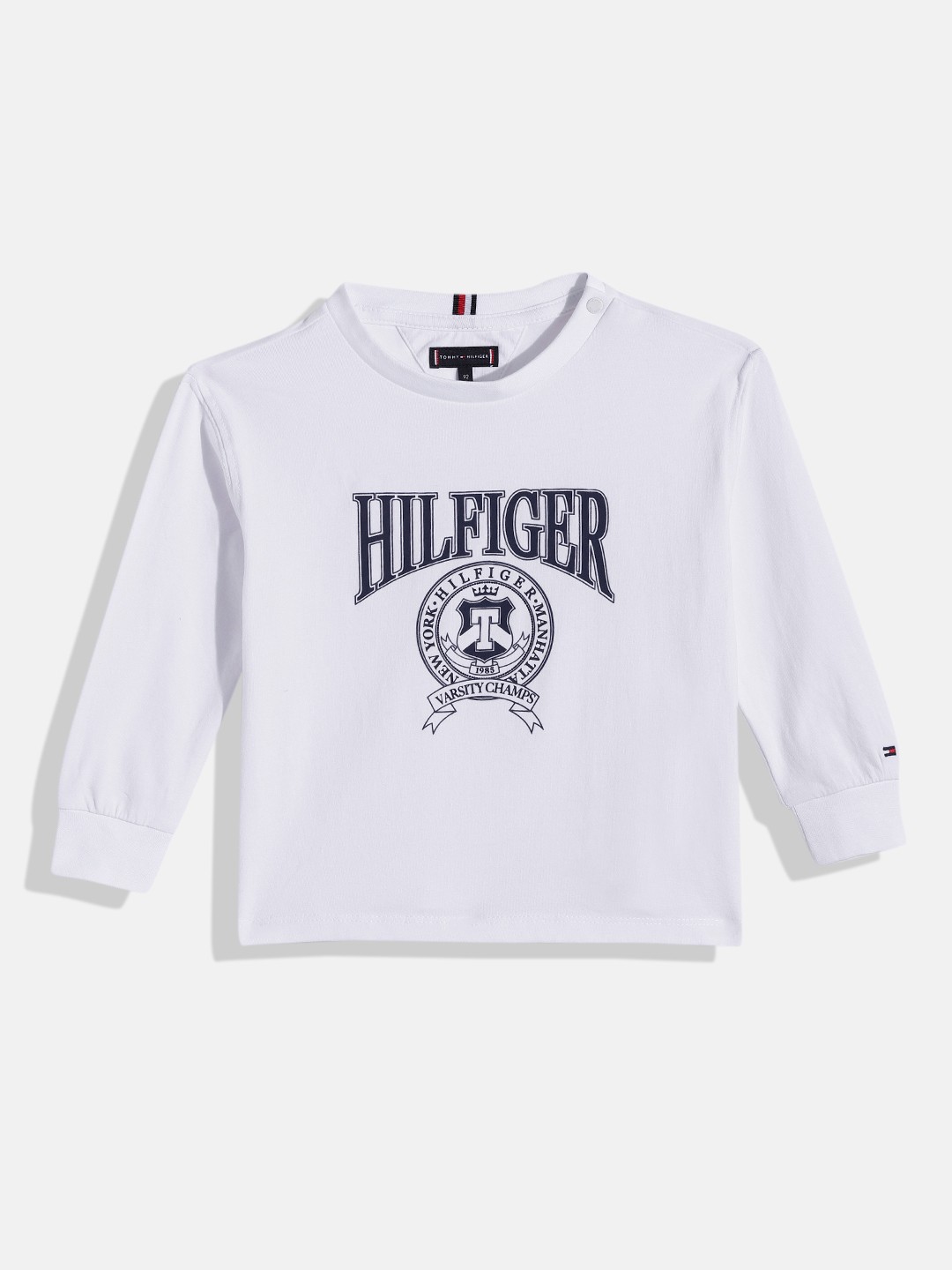 

Tommy Hilfiger Boys Brand Logo Printed Sustainable T-shirt, White