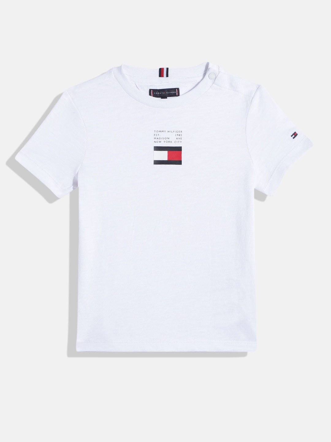 

Tommy Hilfiger Boys Brand Logo Pure Cotton T-shirt, White