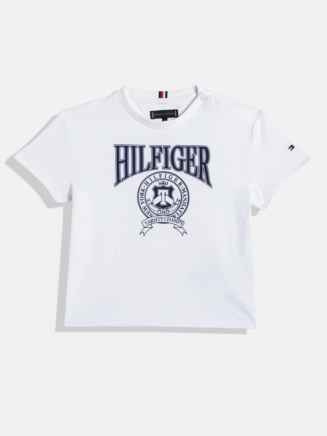 

Tommy Hilfiger Boys Brand Logo Printed T-shirt, White