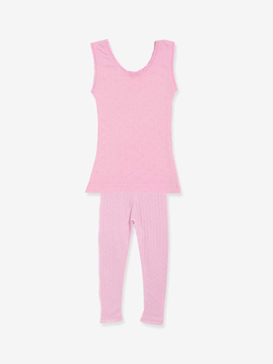 

Kanvin Girls Self-Design Thermal Set, Pink