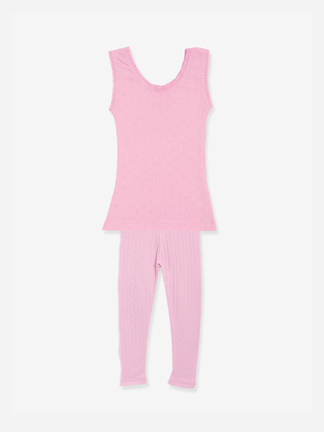 

Kanvin Girls Striped Thermal Set, Pink