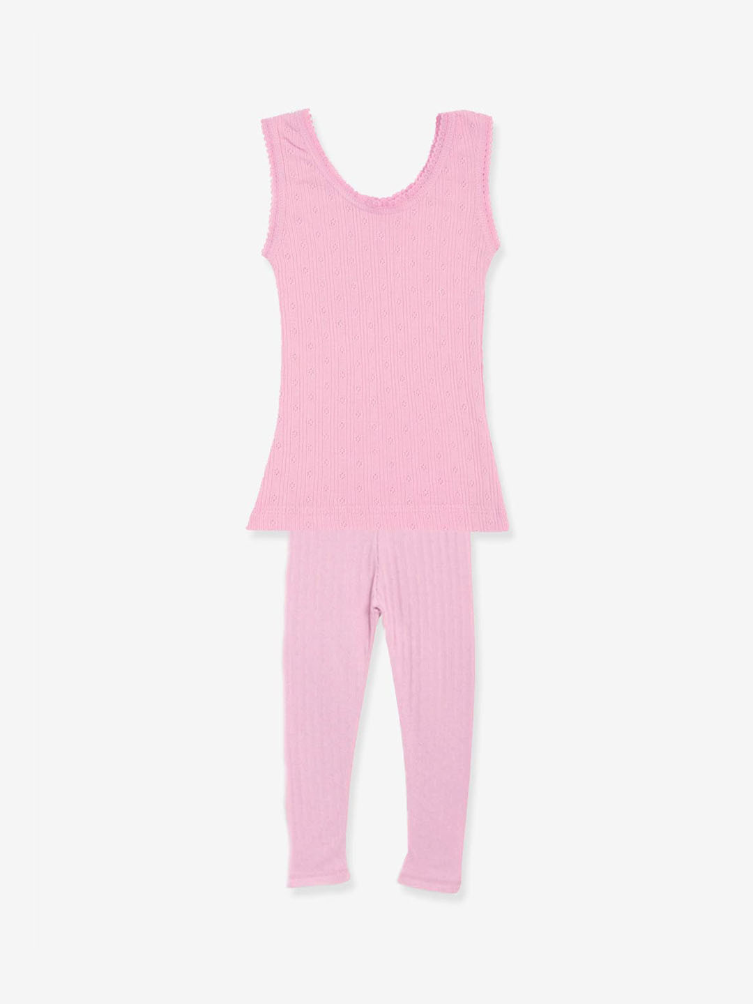 

Kanvin Girls Striped Thermal Set, Pink