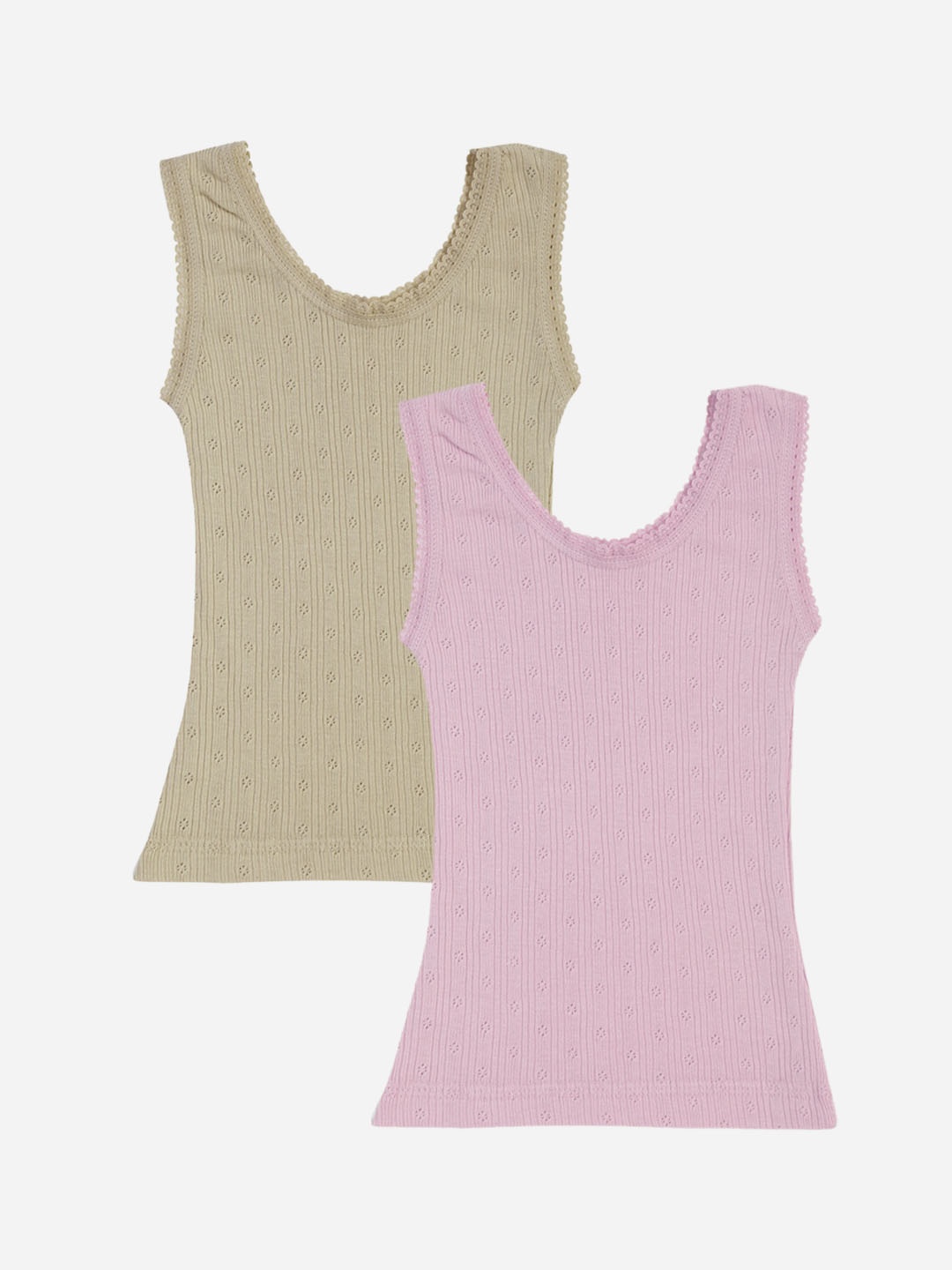 

Kanvin Girls Pack Of 2 Thermal Tops, Pink