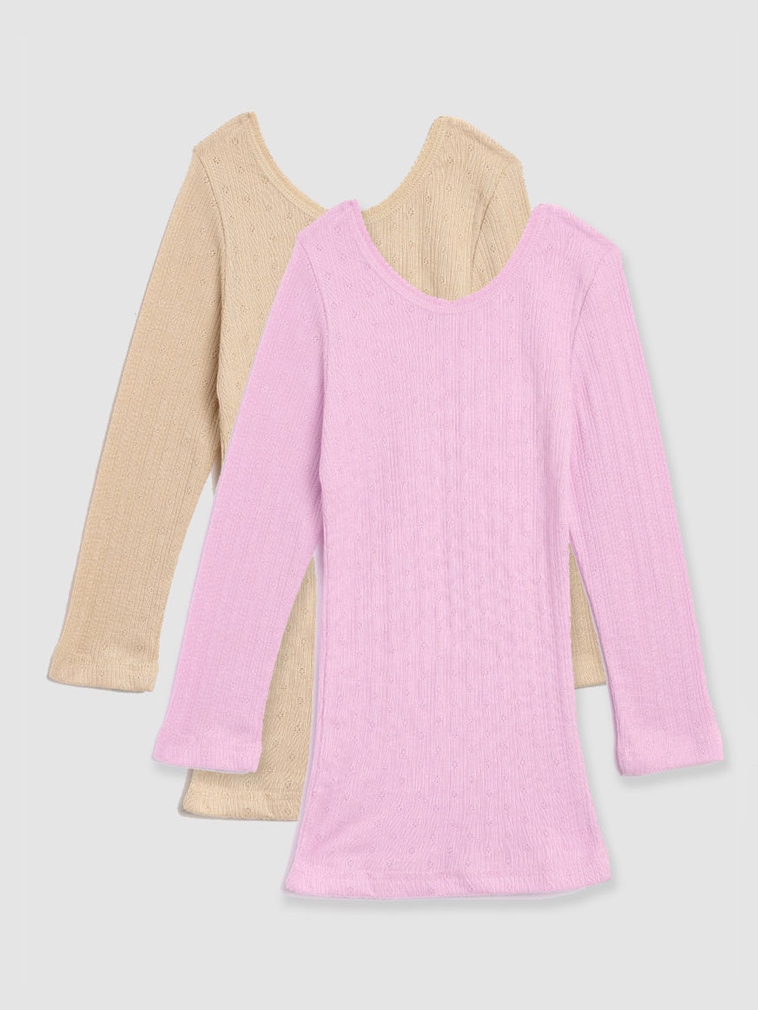 

Kanvin Girls Pack Of 2 Thermal Tops, Pink