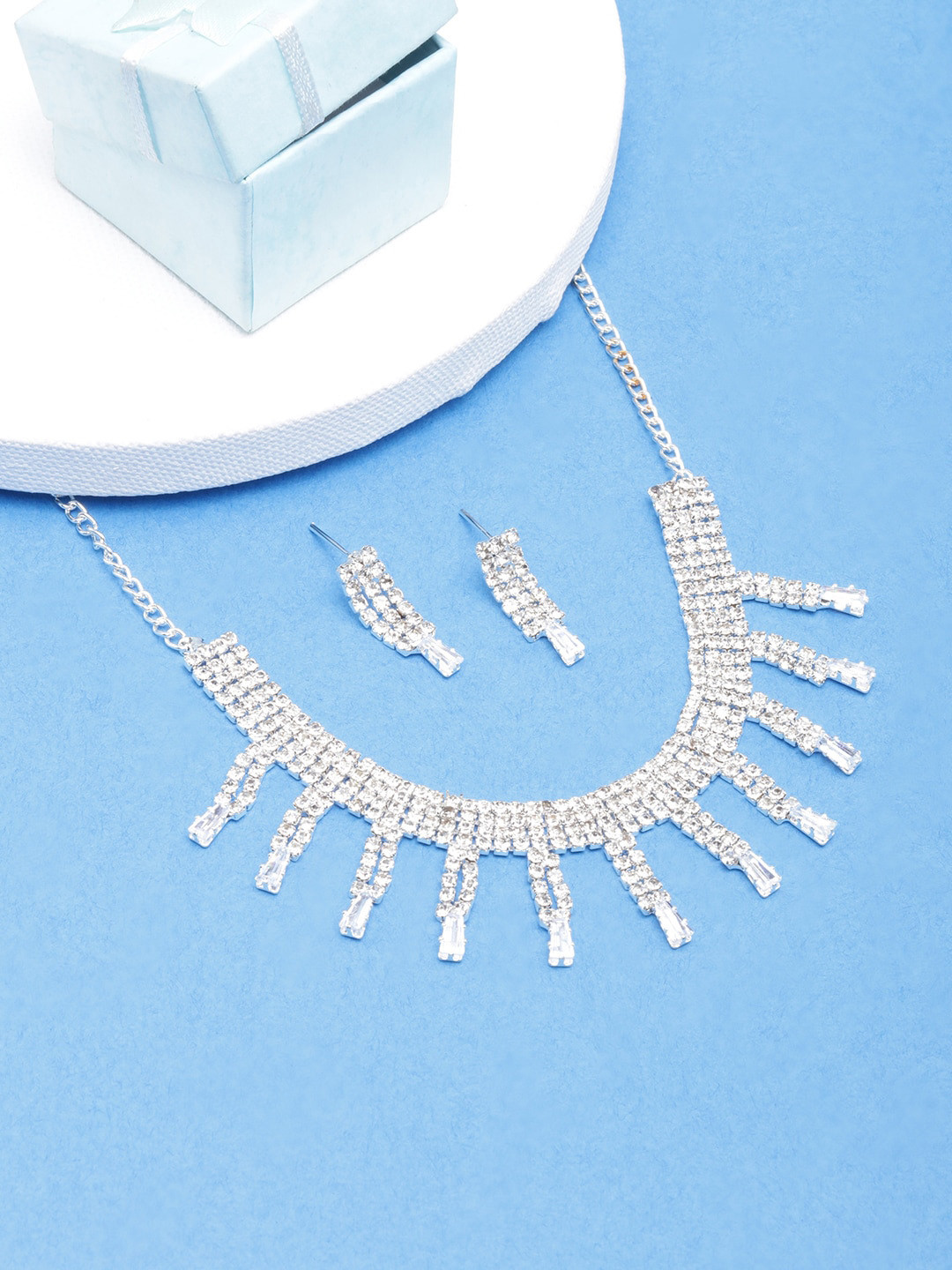 

DIVA WALK Gold-Plated & CZ Studded Jewellery Set