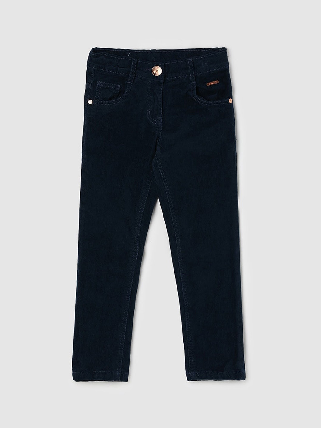 

max Girls Mid-Rise Trousers, Blue