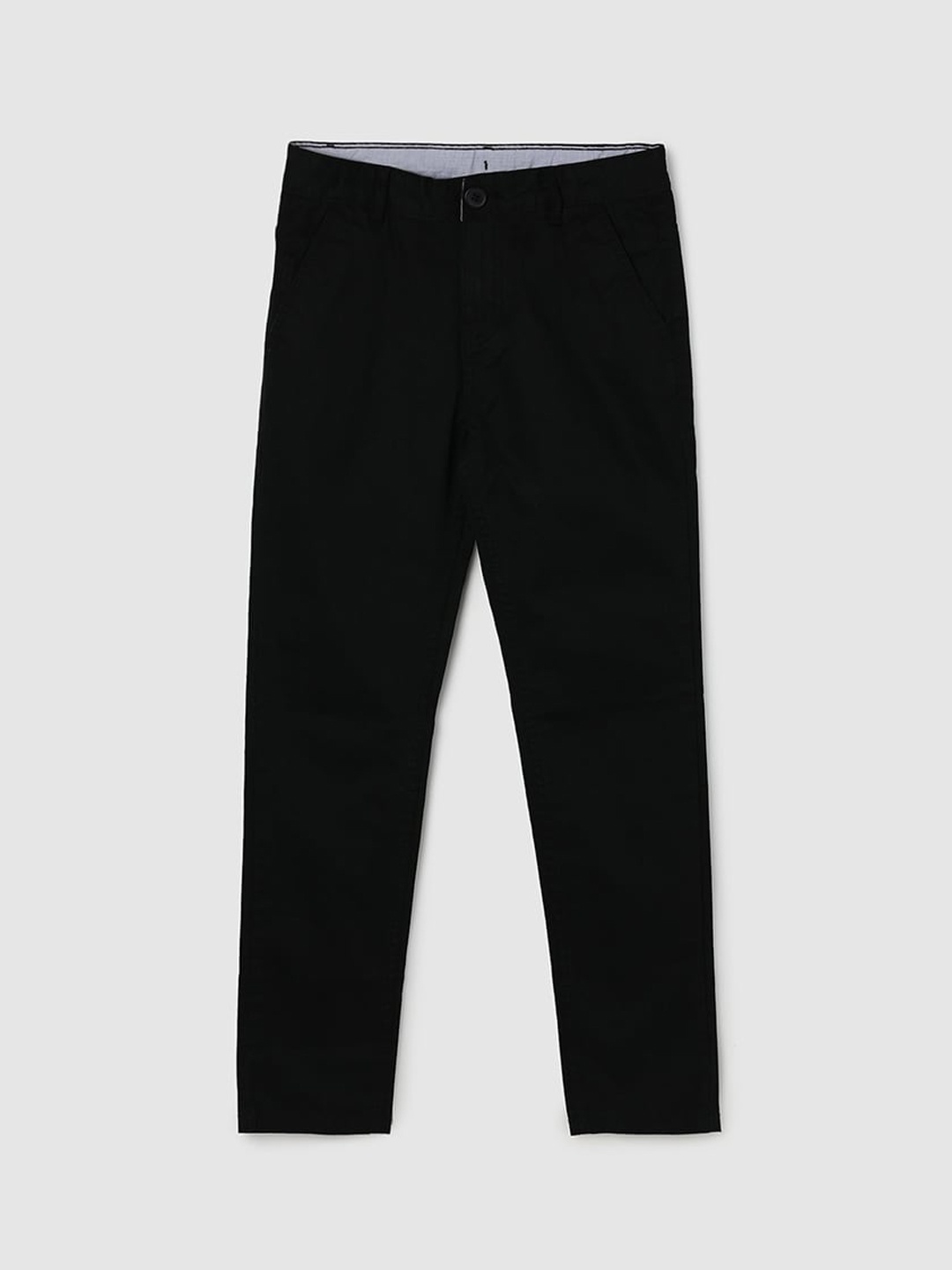 

max Boys Mid-Rise Trousers, Black
