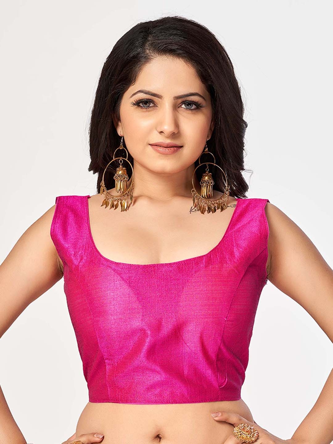 

HIMRISE Cotton Saree Blouse, Pink