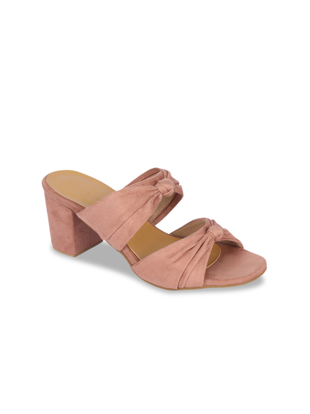 

BLUE BAKSA Women Block Heels, Peach