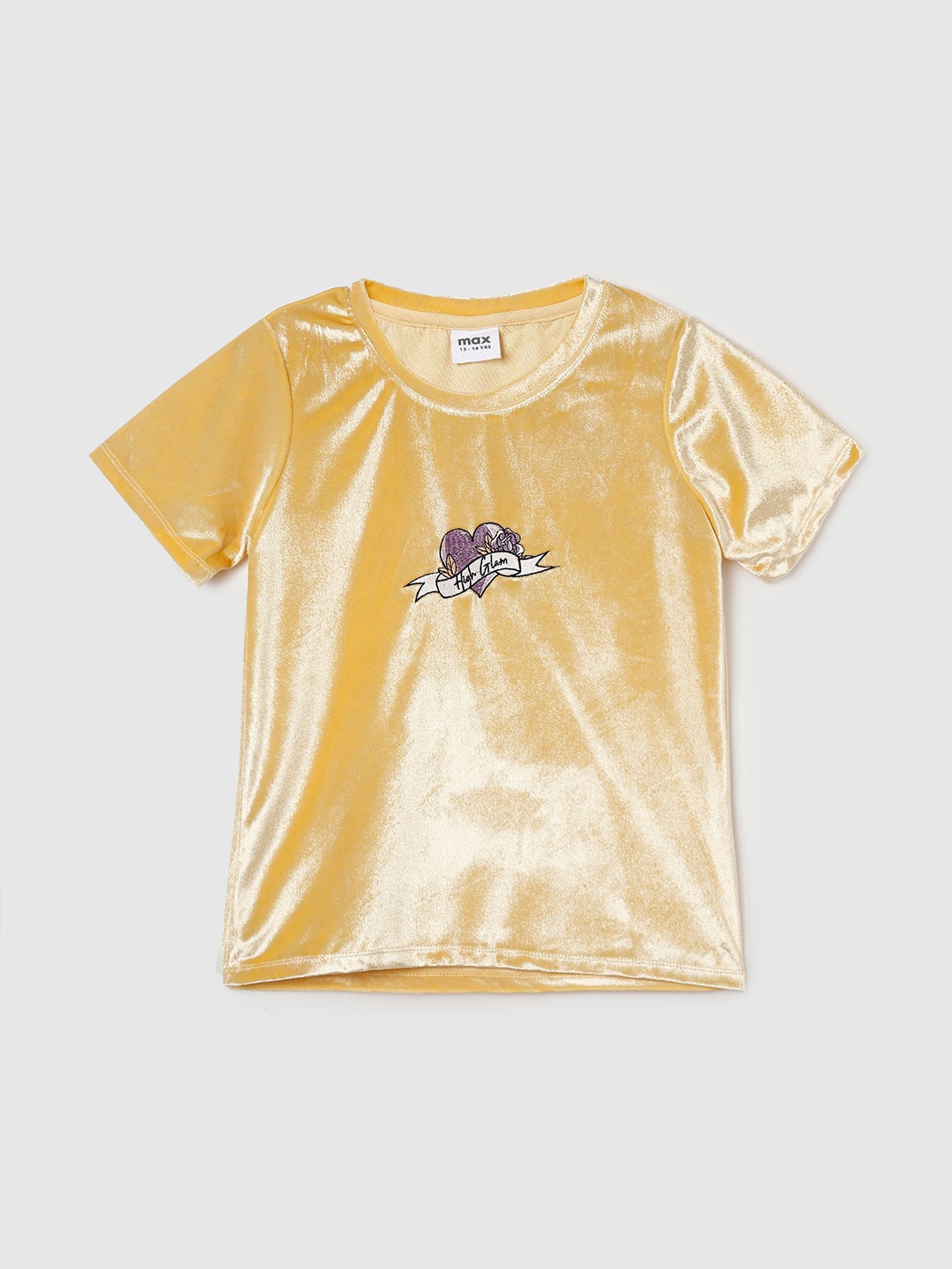 

max Embellished Top, Yellow