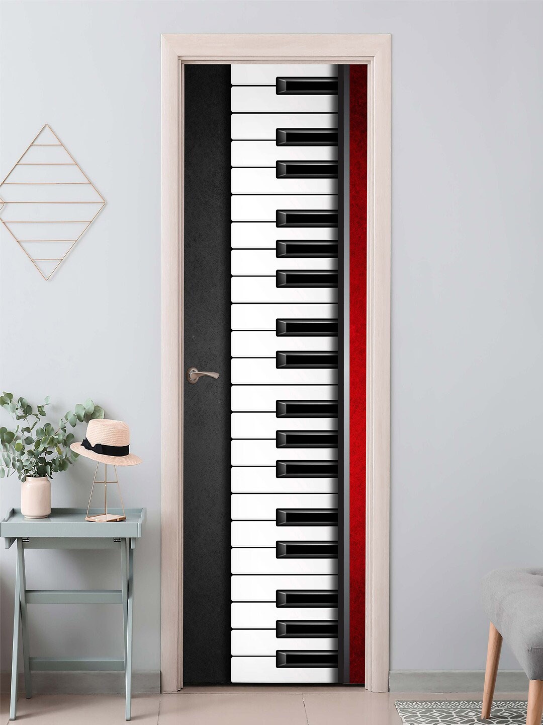 

Asian Paints EzyCR8 White & Black Printed Wall Stickers