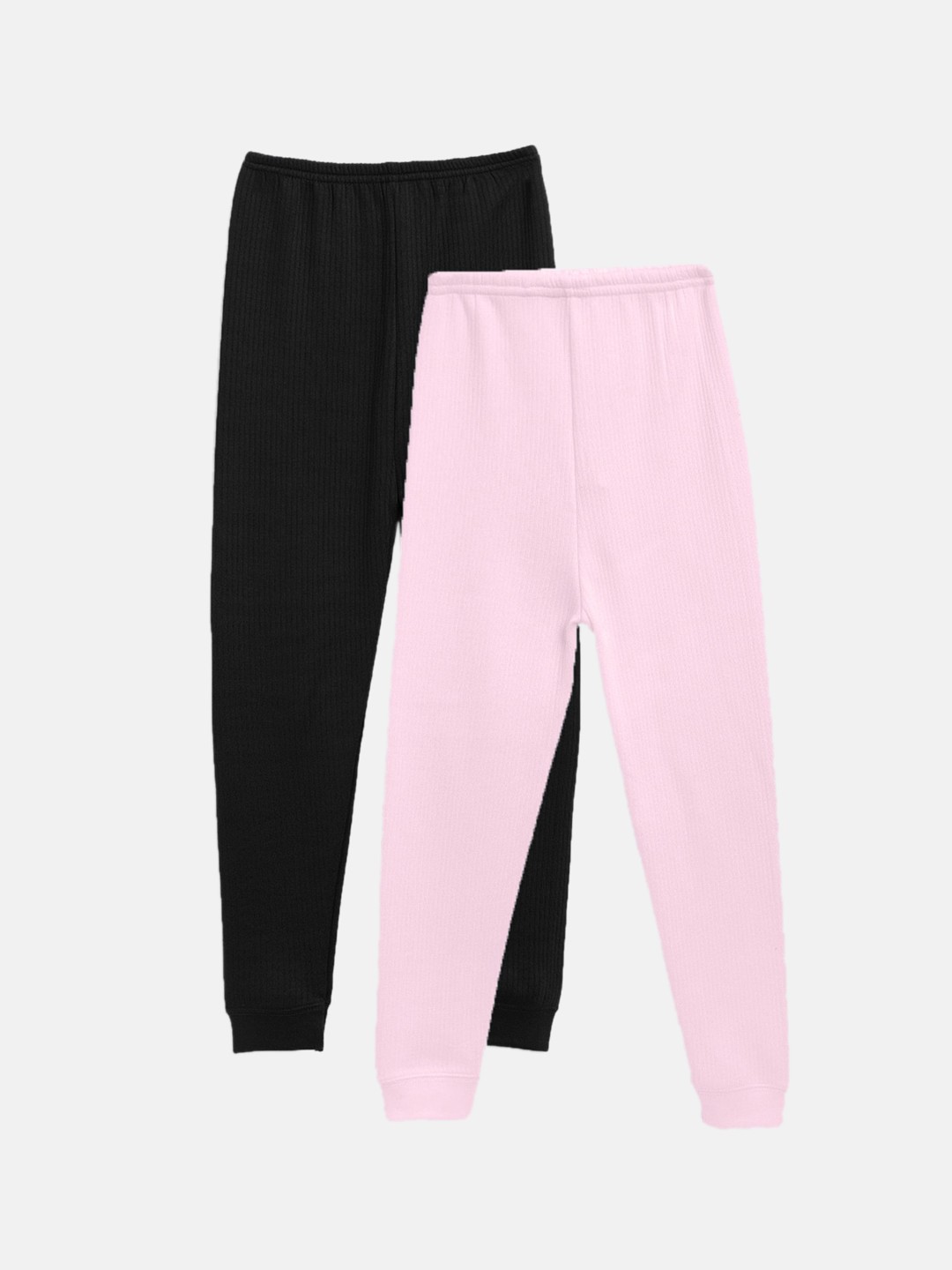 

Kanvin Boys Pack Of 2 Striped Cotton Thermal Bottoms, Pink