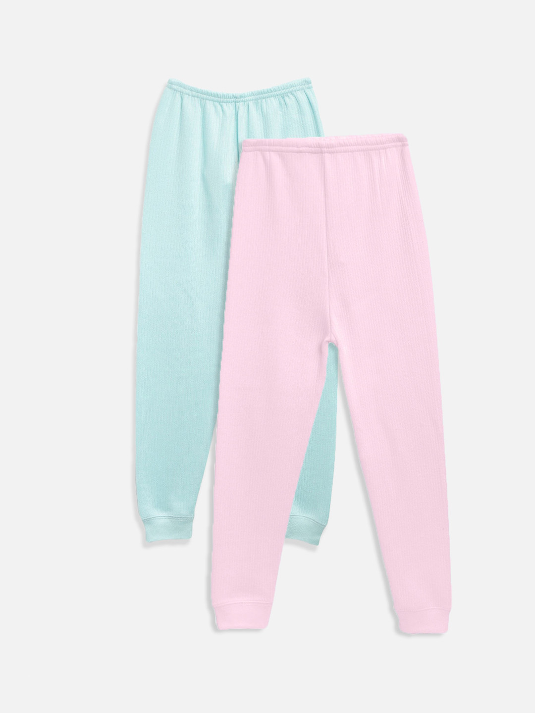 

Kanvin Boys Cotton Pack Of 2 Striped Thermal Bottoms, Pink