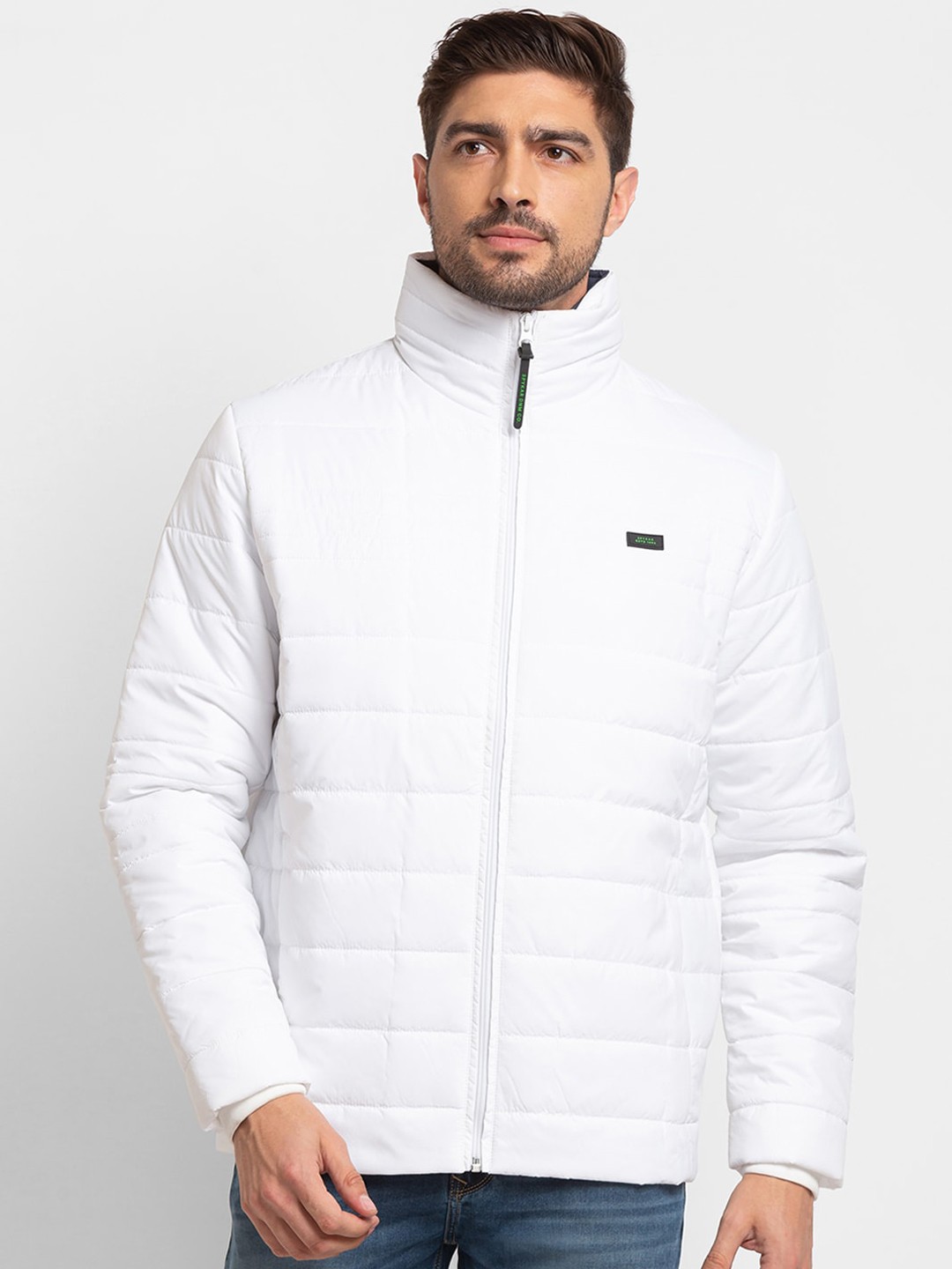 

SPYKAR Men Puffer Jacket, White