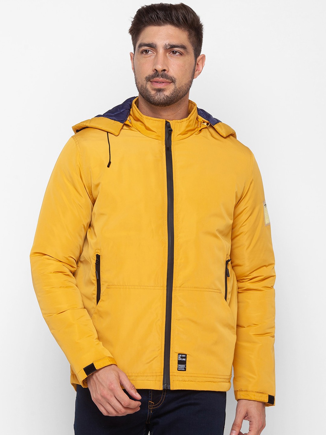 

SPYKAR Men Padded Jacket, Yellow