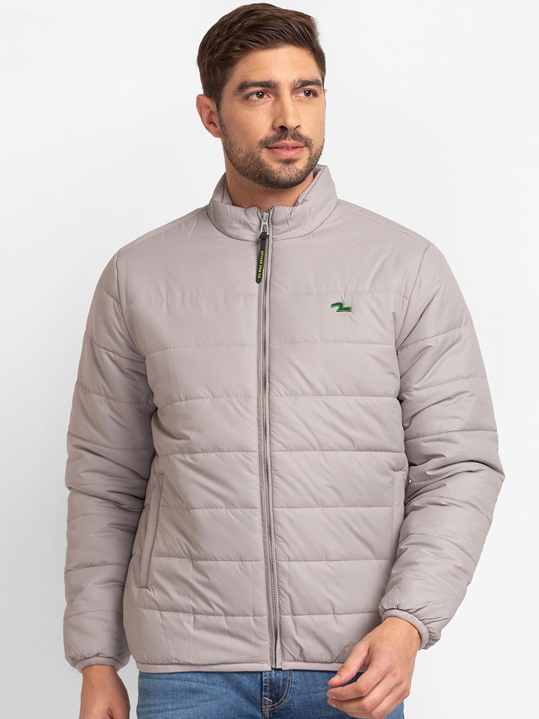 

SPYKAR Men Puffer Jacket, Grey