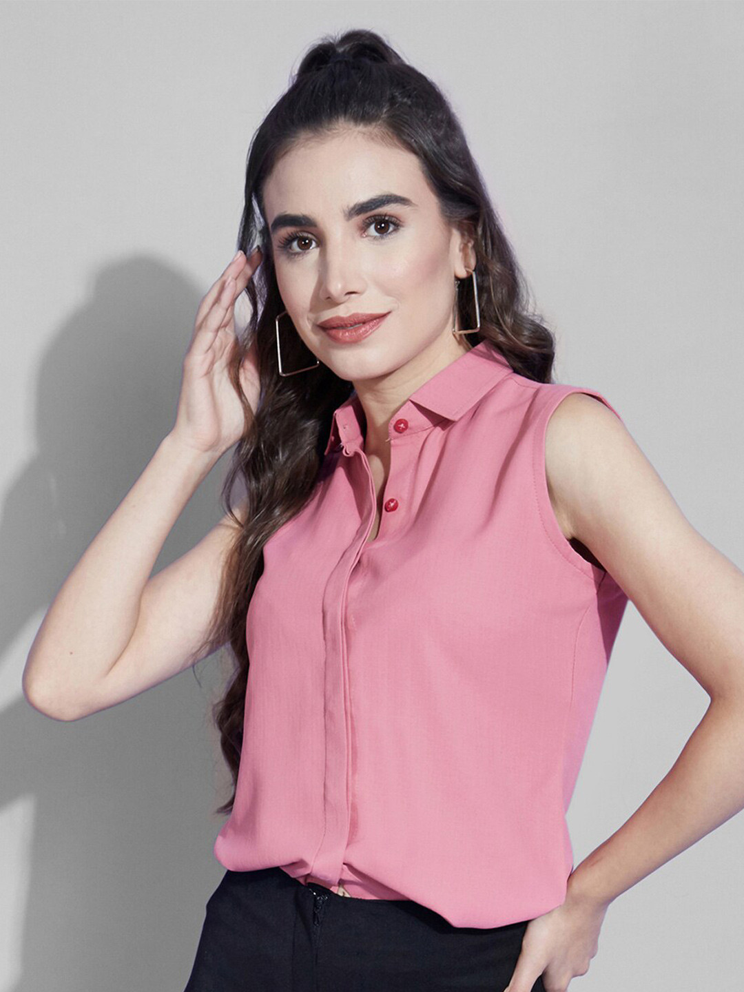 

Selvia Women Casual Shirt, Pink