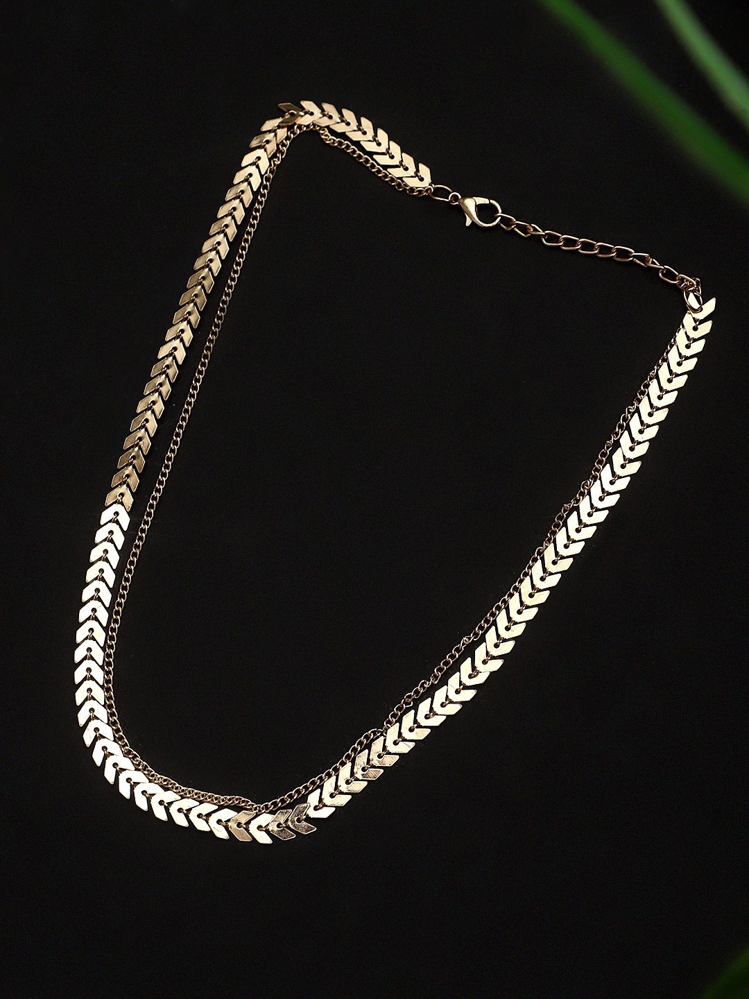 

CARDINAL Gold-Toned Brass Brass-Plated Layered Necklace
