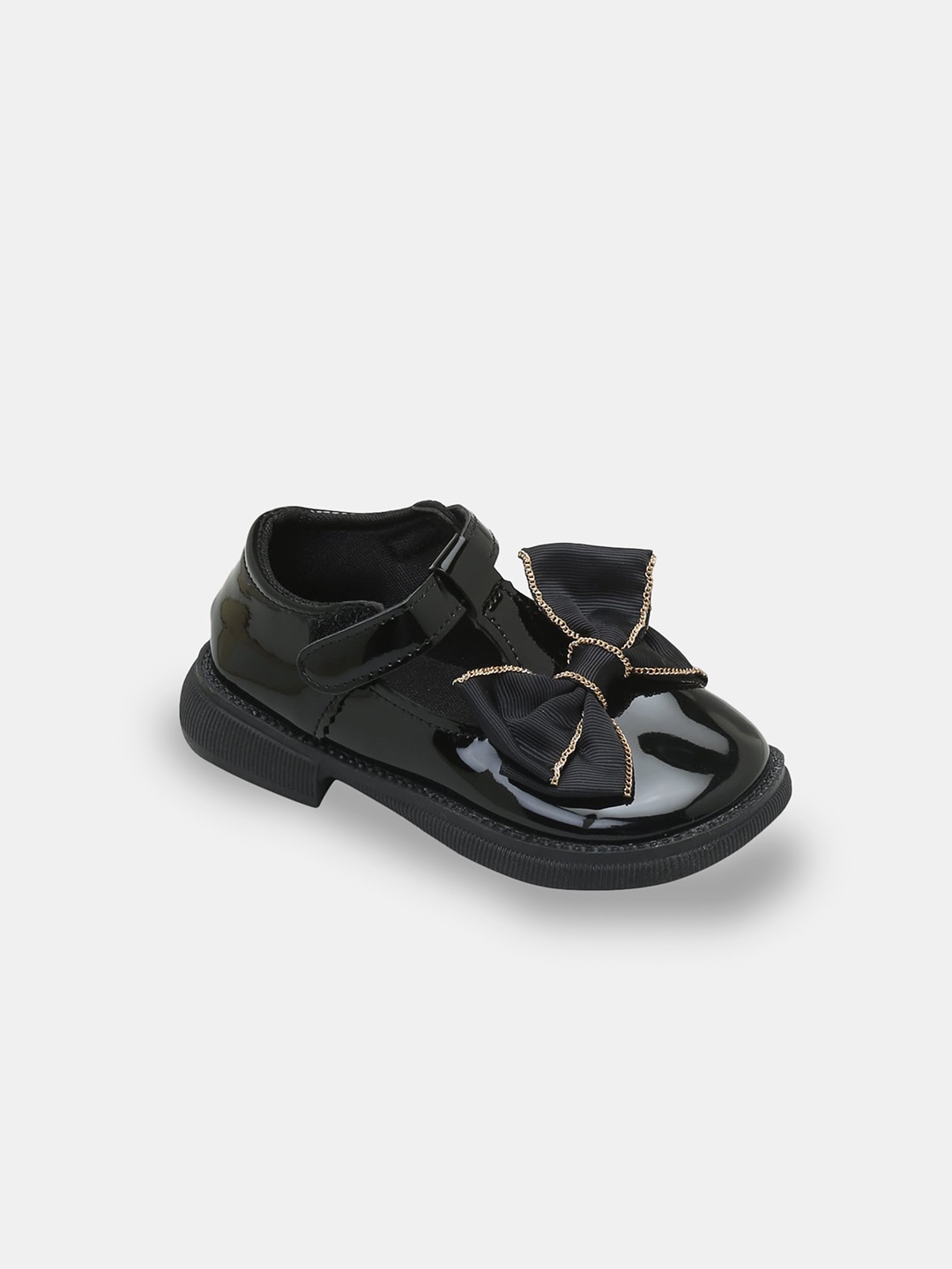 

Hopscotch Girls Black Embellished Ballerinas with Bows