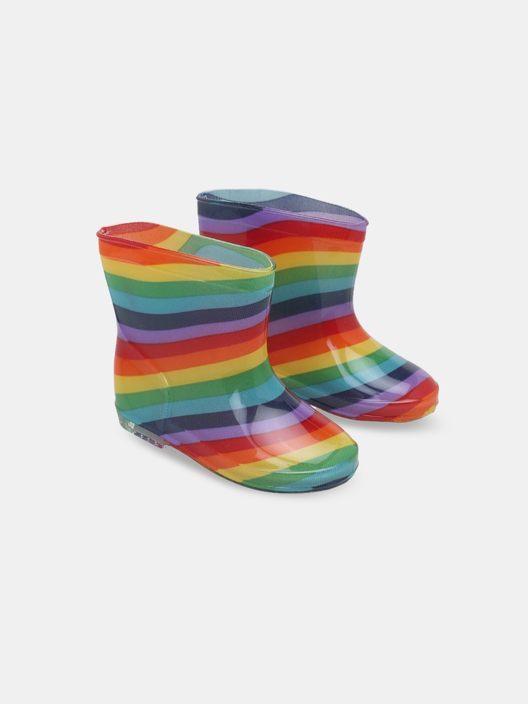 

Hopscotch Girls Striped Rain Boots, Yellow