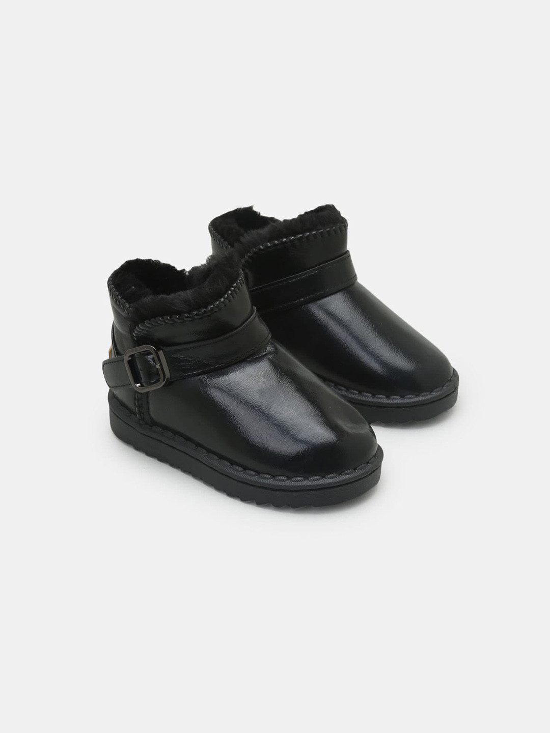 

Hopscotch Kids PU Boots, Black